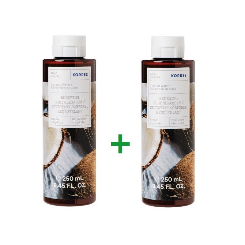 KORRES Gel de Ducha Agua de Coco DUPLO 2x250ml KORRES Gel de Ducha Agua de Coco DUPLO 2x250ml