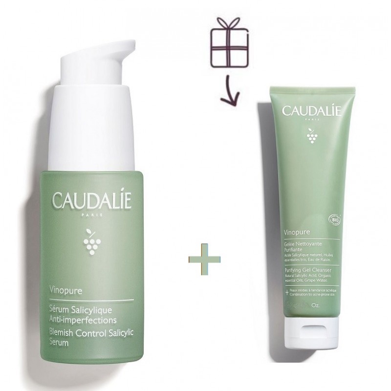 CAUDALIE Vinopure Sérum Anti-Imperfections+Gélatine Purifiante OFFERTE