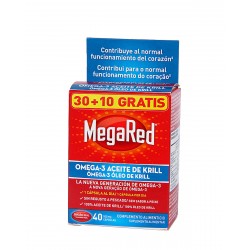 MEGARED Omega-3 Aceite de Krill 30 Cápsulas + 10 GRATIS