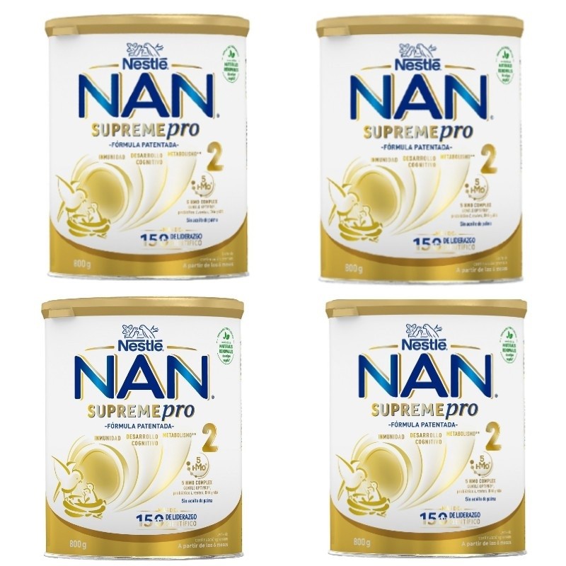 NAN Pack Supreme Pro 2 Latte di proseguimento in polvere 4x800gr
