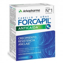FORCAPIL Anti-Chute Cheveux et Ongles 30 Comprimés - Arkopharma