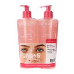 BIODERMA Sensibio Gel Moussant Empfindliche Haut DUPLO 500ml + 500ml