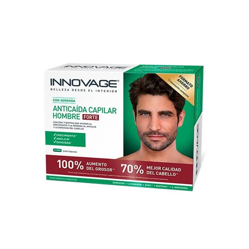 INNOVAGE Anti-Hair Loss for Men Forte DUPLO 2x30 Capsules