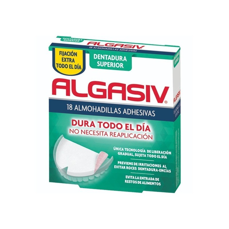 ALGASIV Cuscinetto per protesi superiore 18 unità ALGASIV Cuscinetto per protesi superiore 18 unità