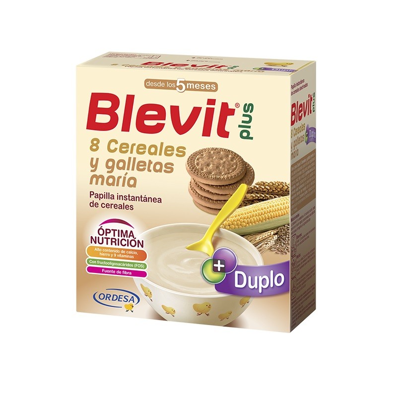 BLEVIT Plus Duplo 8 Cereales y Galletas María 600gr