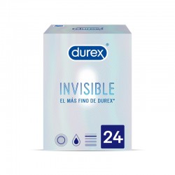 DUREX Preservativos Invisíveis Super Finos 24 unidades
