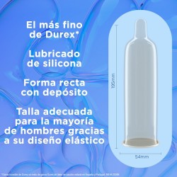 DUREX Preservativos Invisibles Súper Finos 24 unidades