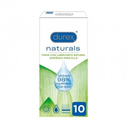 DUREX Naturals Préservatifs fins avec lubrifiant naturel 10 unités