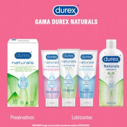 DUREX Naturals Preservativos Finos con Lubricante Natural 10 Unidades
