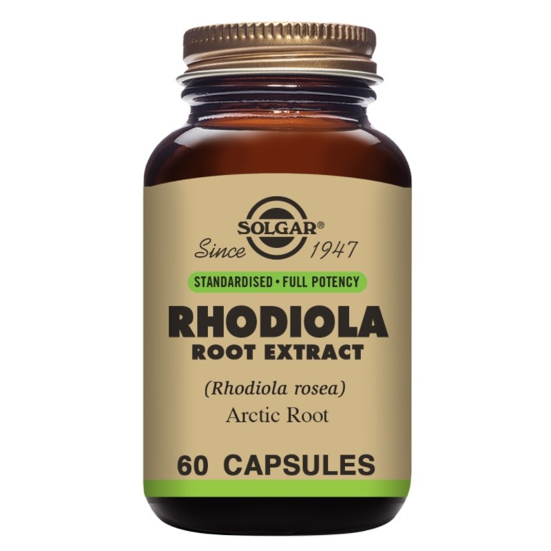 SOLGAR Rhodiola (Raíz de Rodiola) 60 cápsulas vegetales