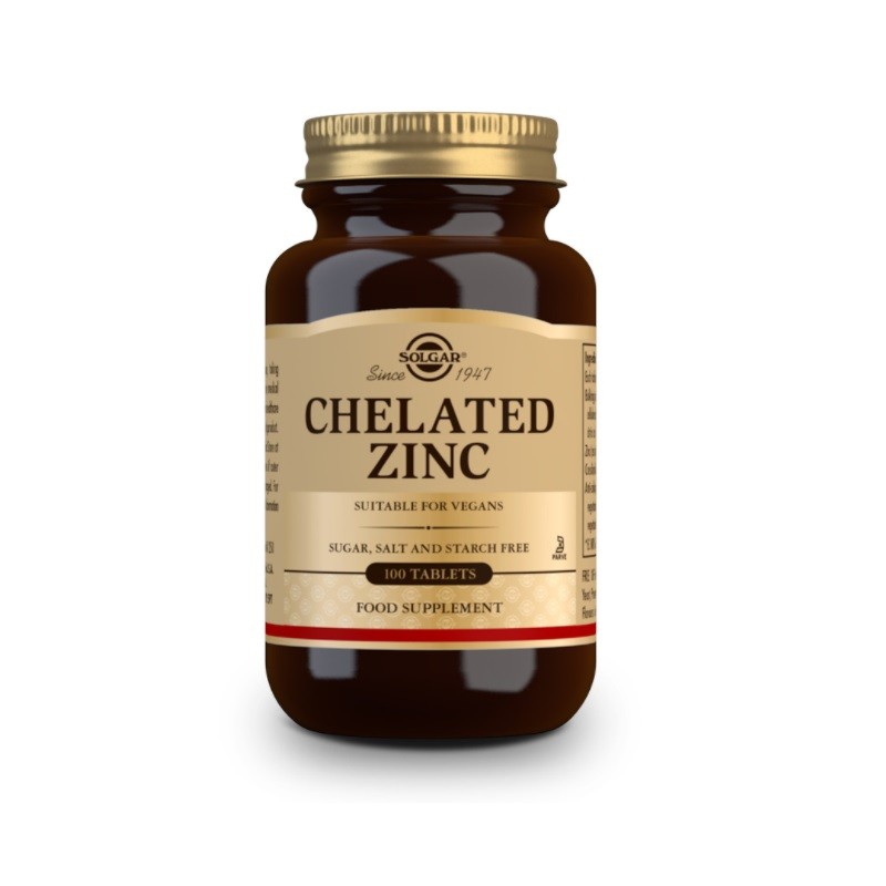 SOLGAR Chelatisiertes Zink 100 Tabletten SOLGAR Chelatisiertes Zink 100 Tabletten