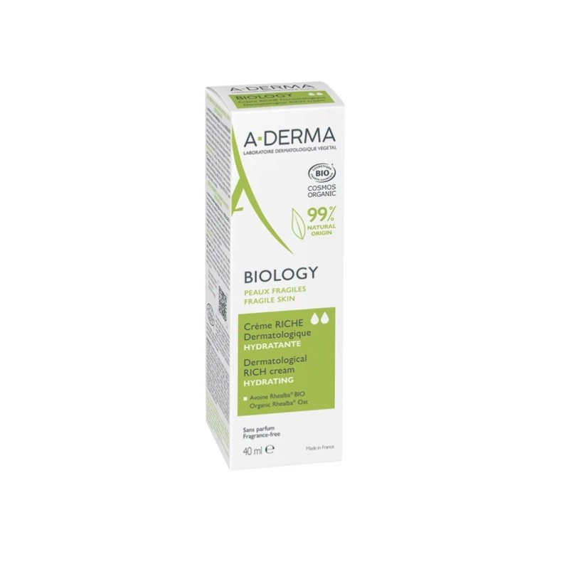 A-DERMA Biology BIO Crème Hydratante Dermatologique Riche 40 ml A-DERMA Biology BIO Crème Hydratante Dermatologique Riche 40 ml