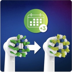 Remplacement de la brosse à dents électrique ORAL-B CrossAction avec CleanMaximiser 9 têtes