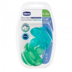 CHICCO 2x Physio Soft Silicon Pacifier Blue 6-16m (Todogoma)