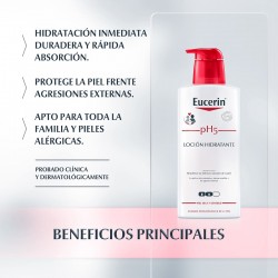EUCERIN pH5 Feuchtigkeitslotion für empfindliche und trockene Haut 400ml