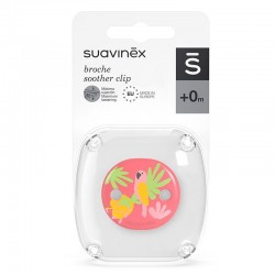Spilla SUAVINEX Artiglio Decorato (Pappagallo Rosa) +0m