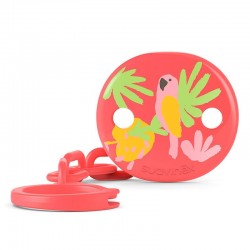 SUAVINEX Decorated Claw Brooch (Pink Parrot) +0m