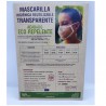 Mascarilla Transparente Certificada Reutilizable Eco-Repelente Color Blanco Talla S - BEYFE