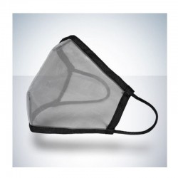 Mascarilla Reutilizable Transparente Certificada Eco-Repelente Color Negro Talla XXL - BEYFE