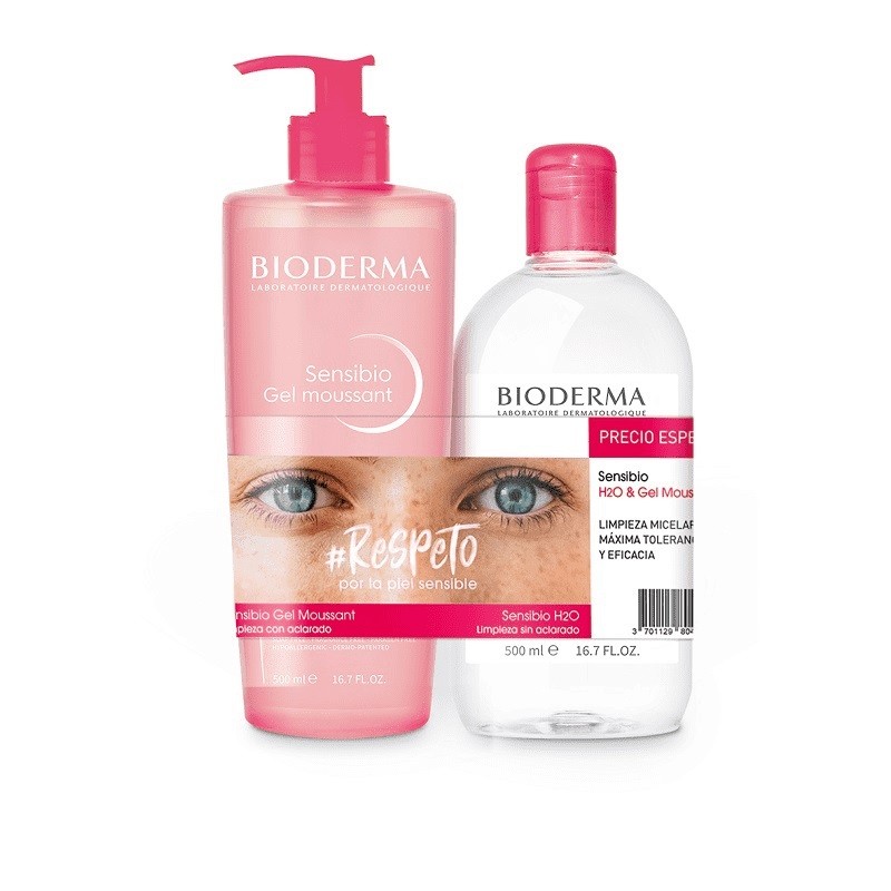 BIODERMA Pack Sensibio Gel Moussant + Eau Micellaire【PRIX SPÉCIAL】 BIODERMA Pack Sensibio Gel Moussant + Eau Micellaire【PRIX SPÉCIAL】