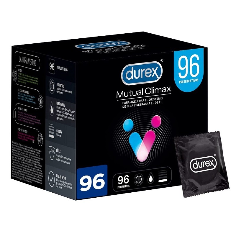 Preservativos DUREX Mutual Climax 96 unidades