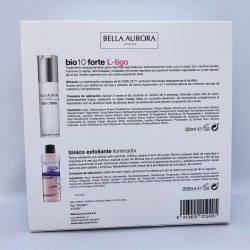 BELLA AURORA BIO 10 Forte L-Tigo Trattamento Depigmentante 30ml + Tonico Esfoliante 200ml in REGALO
