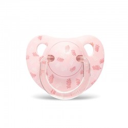 SUAVINEX Anatomical Latex Pacifier 0-6 months 1 unit (Pink Leaves)