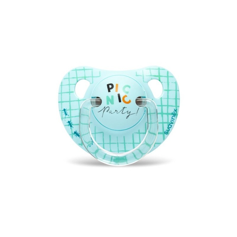 SUAVINEX Anatomical Latex Pacifier 0-6 months 1 unit (Picnic Blue)