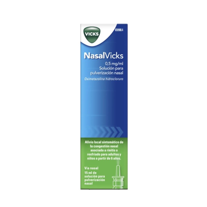 VICKS NasalVicks 0,5 mg/ml Nasenspray-Lösung 15 ml VICKS NasalVicks 0,5 mg/ml Nasenspray-Lösung 15 ml