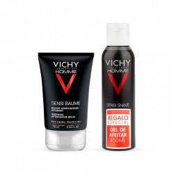 VICHY Homme Sensi-Baume After-Shave 75ml + Gel de Afeitado Anti-irritaciones 150ml de REGALO