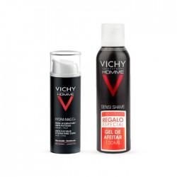 VICHY Homme Hydra Mag C+ Hidratante Anti-Fatiga 50ml + Gel de Afeitado Anti-irritaciones 150ml de REGALO
