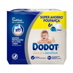 DODOT Sensitive Baby Wipes 6x54 (324 wipes)