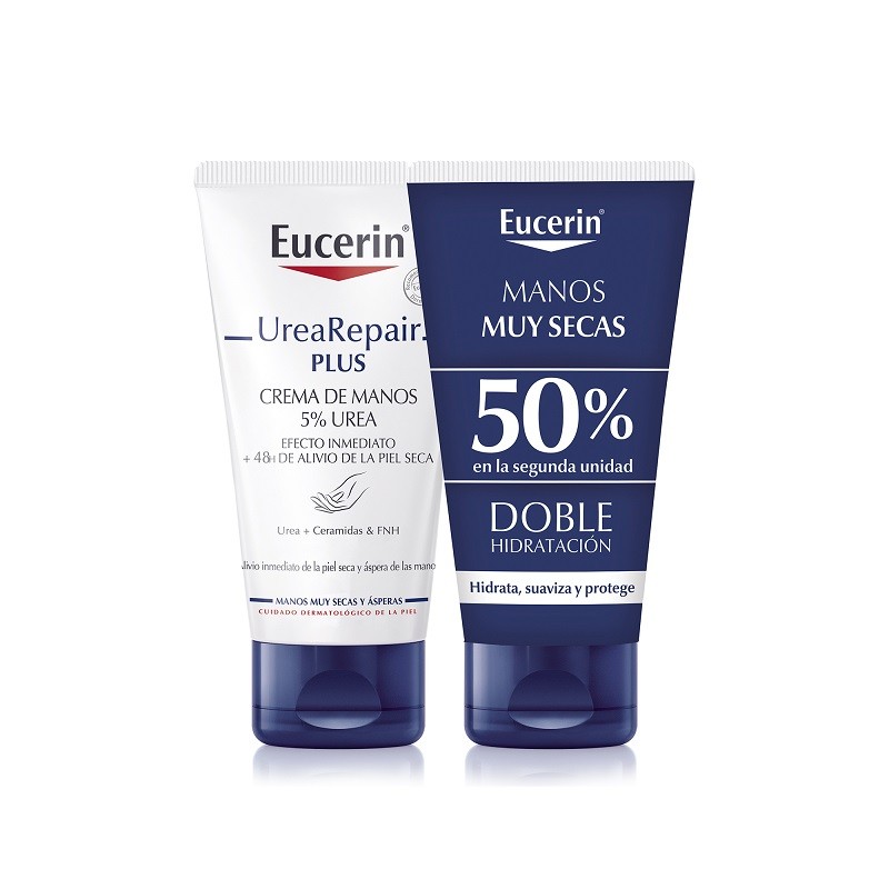 EUCERIN Urea Repair Plus Crème Mains 5% Urée DUPLO 2x75ml EUCERIN Urea Repair Plus Crème Mains 5% Urée DUPLO 2x75ml