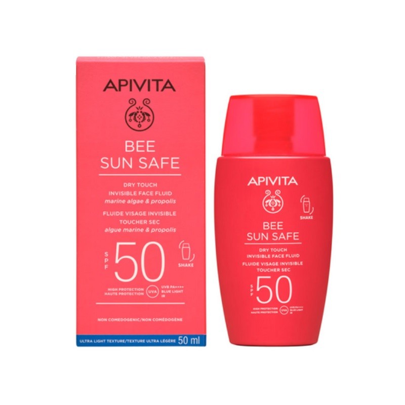 APIVITA Bee Sun Safe Fluide Facial Invisible Toucher Sec SPF50 (50 ml) APIVITA Bee Sun Safe Fluide Facial Invisible Toucher Sec SPF50 (50 ml)