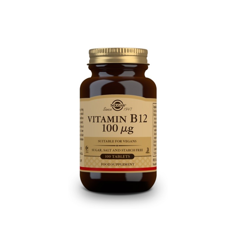 SOLGAR Vitamin B12 100μg (Cyanocobalamin) 100 tablets SOLGAR Vitamin B12 100μg (Cyanocobalamin) 100 tablets