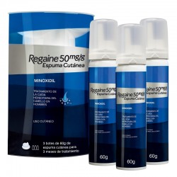 REGAINE 50mg/g Anti-Hair Loss Skin Foam 3x60g