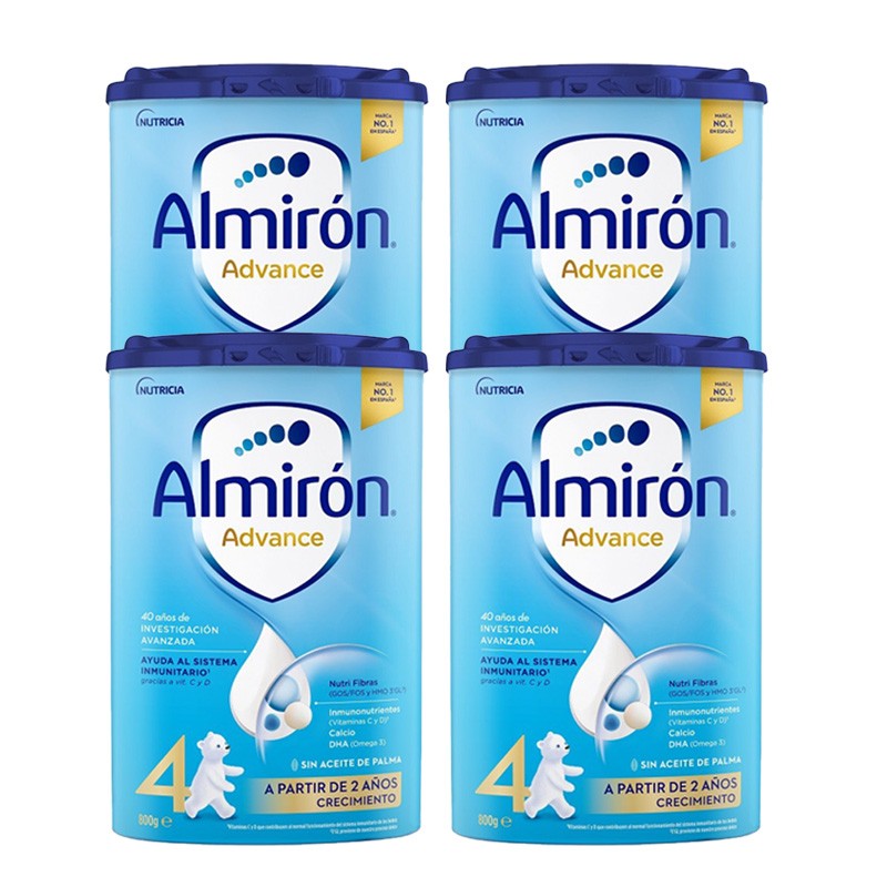 ALMIRÓN Advance 4 con Pronutra Leche de Crecimiento Pack 4x800gr