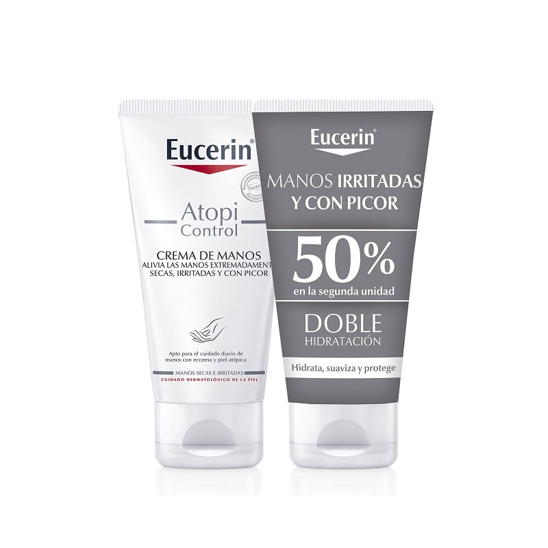 EUCERIN AtopiControl Crema Mani per Pelli Secche e Irritate DUPLO 2x75ml