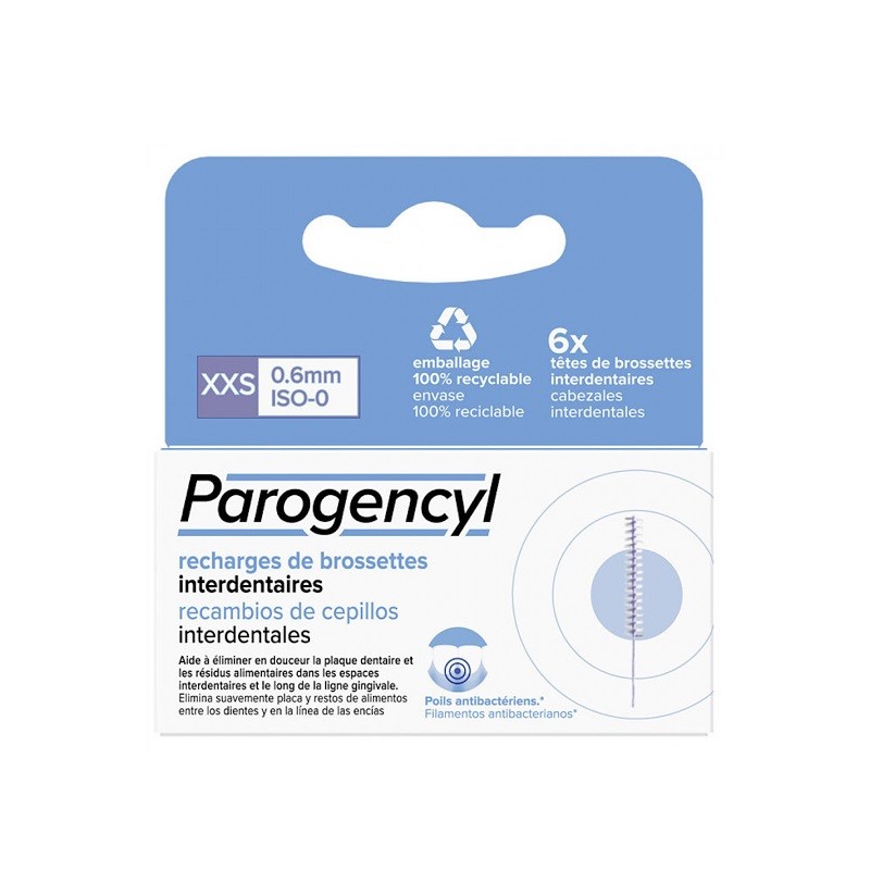 PAROGENCYL Interdental Brush Refills XXS 0.6mm ISO-0