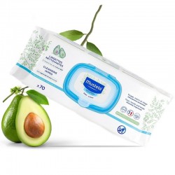 MUSTELA BIO Salviette detergenti all'avocado 70 unità