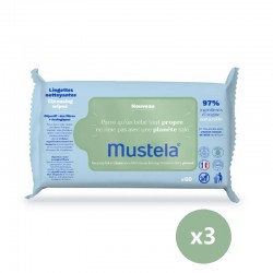 MUSTELA BIO Avocado Reinigungstücher Pack 3x60 (180 Stück) SPARPAKET