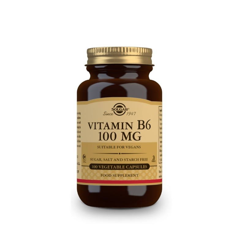SOLGAR Vitamin B6 100mg (100 pflanzliche Kapseln)
