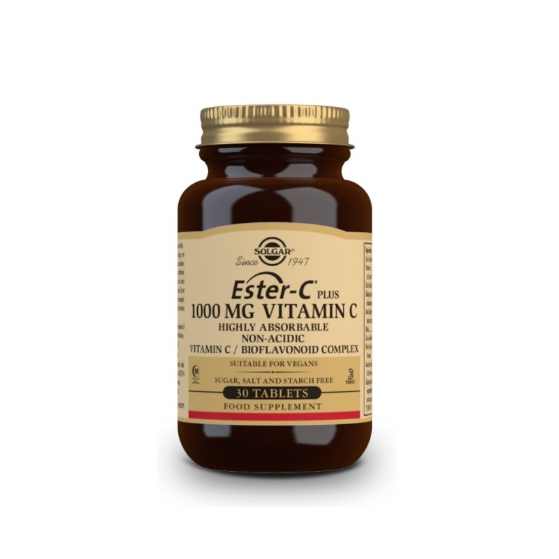 SOLGAR Ester-C Plus 1000mg Vitamin C 30 Tablets SOLGAR Ester-C Plus 1000mg Vitamin C 30 Tablets