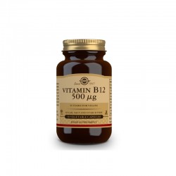 SOLGAR Vitamin B12 500μg (Cyanocobalamin) 50 Gemüsekapseln