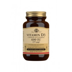 SOLGAR Vitamina D3 (600 IU)  60 Capsulas