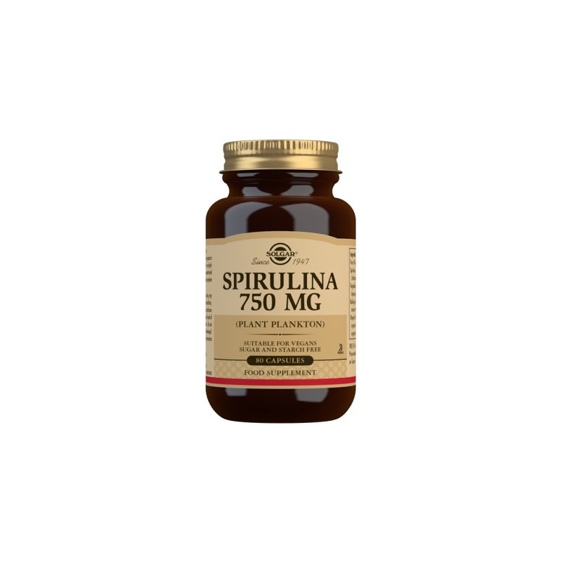 SOLGAR Vegetarisches Spirulina 750mg (80 Kapseln) SOLGAR Vegetarisches Spirulina 750mg (80 Kapseln)