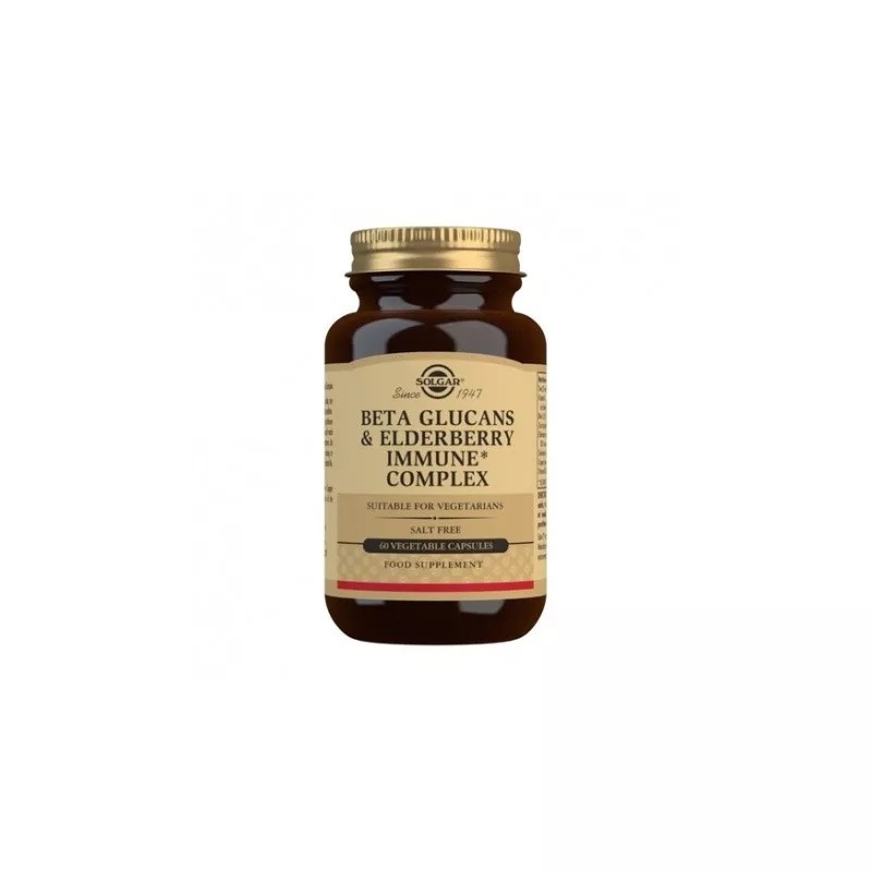SOLGAR Complesso immunitario Beta Glucani con Sauco 60 capsule vegetali