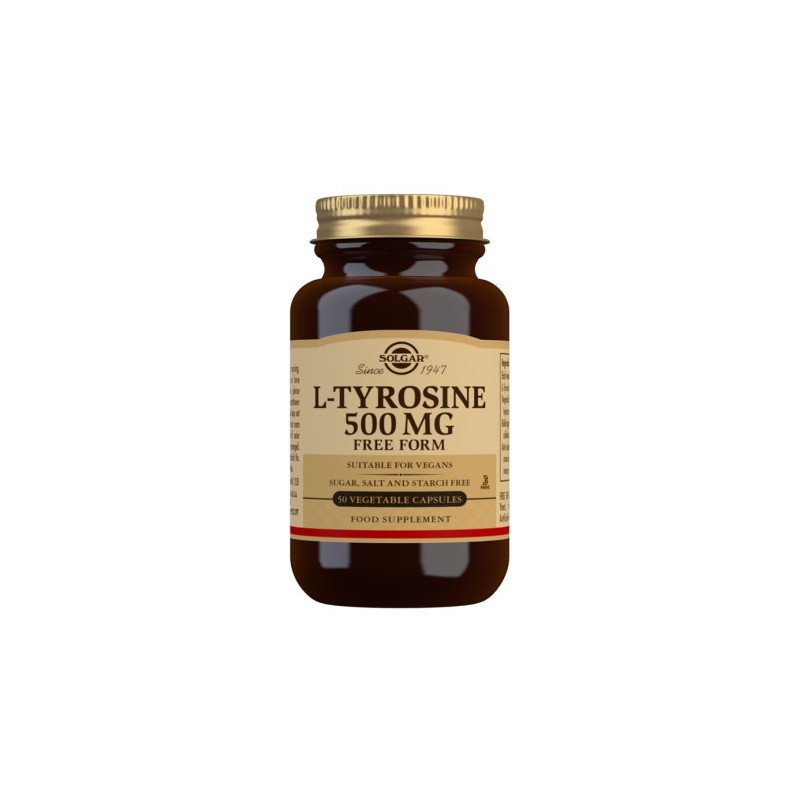 SOLGAR L-Tyrosine 500mg (50 Gélules Végétales)