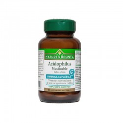 NATURE'S BOUNTY Acidophilus masticabile gusto Fragola 60 Compresse
