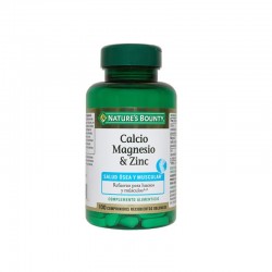 NATURE'S BOUNTY Calcium Magnesium and Zinc 100 Tablets